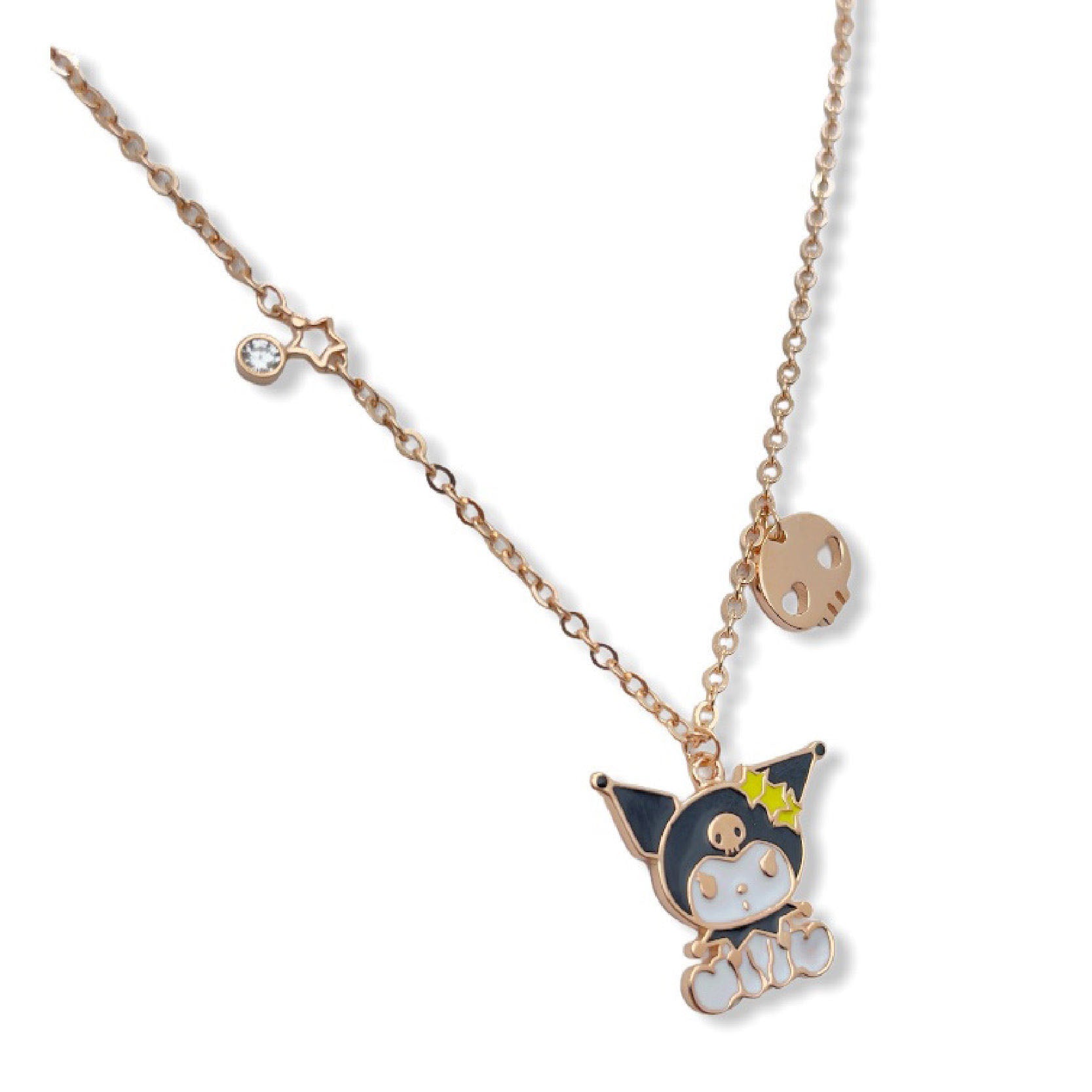 Kawaii Sanrio Gold Filled Kuromi Necklace