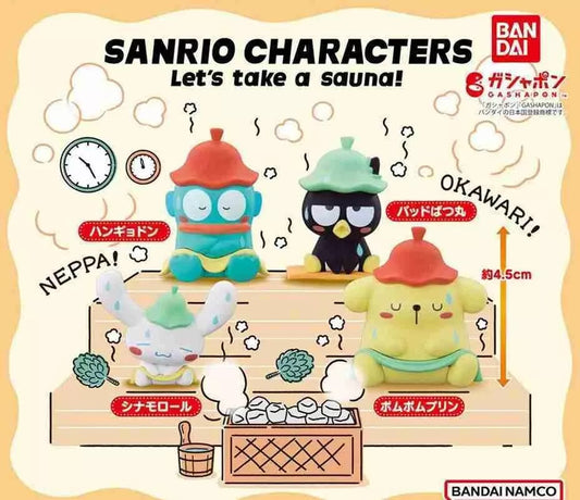 Sanrio Characters, Let's Take A Sauna, Mini Figure Gashapon